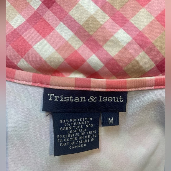 Tristan Pink Checkered Wrap Dress - Picture 8 of 10